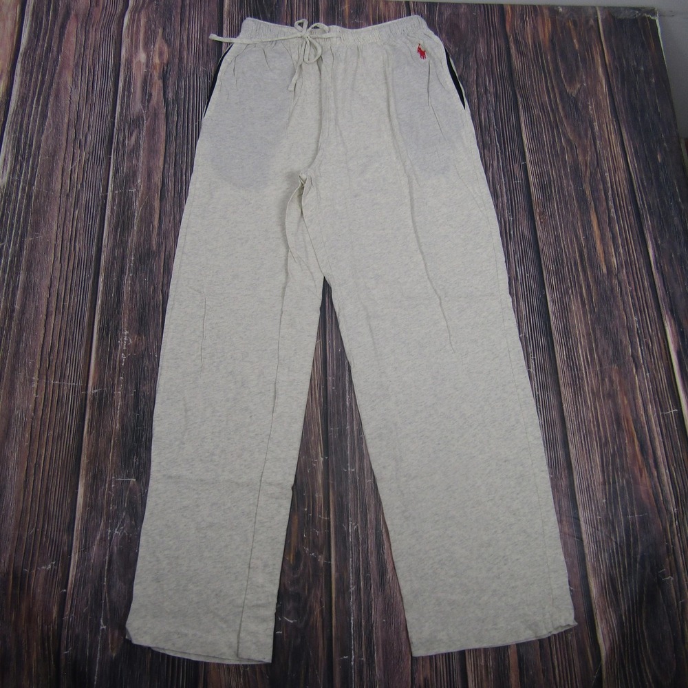 Polo Ralph Lauren Lounge Pants Mens Medium Gray Knit Pajama Sleepwear Cotton